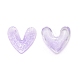 Corazón 3d con cabujones de resina en polvo brillante MRMJ-TAC0004-26A-1