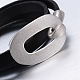 3-Loops Leather Cord Wrap Bracelets BJEW-L535-02-2