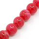 Gefärbt natürliche Jade Perlen Stränge&nbsp;G-D434-8mm-08-1-3