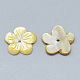 Perles de coquillage jaune SSHEL-S260-075-2
