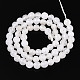 Gefärbt natürlichen weißen Jade Perlen Stränge&nbsp;G-T139-6mm-60-26-2