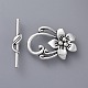 Alloy Flower Toggle Clasps PALLOY-J589-50AS-1