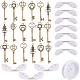 Sunnyclue kit de fabrication de bijoux à bricoler soi-même charme de clé squelette pour cadeaux d'artisanat DIY-SC0017-35-1