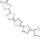 304 Fußkettchen aus Edelstahl mit Sterngliederkette für Männer und Frauen X-STAS-B039-14P-2