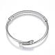 316 Stainless Steel Torque Bangles BJEW-D437-A35-P-2