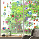 8 Sheets 8 Styles PVC Waterproof Wall Stickers DIY-WH0345-114-5