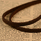 Регулируемый кожаный шнур сплава rectangleand крест кулон ожерелья для мужчин NJEW-K031-17-3