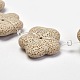Brins de perles de pierre de lave naturelle X-G-K175-G13-2
