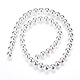 Chapelets de perles en hématite synthétique sans magnétiques X-G-Q466-4mm-02-2