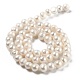 Fili di perle di perle d'acqua dolce coltivate naturali PEAR-L033-05C-3
