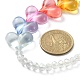 Sangles mobiles en perles de verre acrylique et rondelle en cœur HJEW-TA00042-2