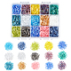 Nbeads 225g 15 couleurs perles de bugle en verre SEED-NB0001-29-1