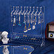 Superfindings 1 ensemble de présentoirs suspendus en acrylique transparent pour boucles d'oreilles EDIS-FH0001-09-5