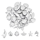 Unicraftale 36Pcs 6 Style 304 Stainless Steel Charms STAS-UN0020-38P-1