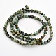 Brins de perles rondes en turquoise africaine naturelle (jaspe) G-D665-10mm-2