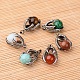Natural & Synthetic Mixed Stone Pendants G-F265-03-1