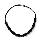 Retro Glass Rhinestone & Plastic Beaded Elastic Rubber Hair Headband for Women Girls OHAR-B005-01C-2