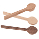 Gorgecraft 3pcs cucchiaio di legno di ciliegio vuoto cucchiaio di legno di ciliegio faggio e legno di noce incompiuto kit artigianale di legno per whittler AJEW-GF0001-40-1