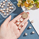 Breloques ronds de perles de coquillages PALLOY-AB00020-3