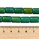 合成ターコイズビーズ連売り  列  染め  濃い緑  12x8mm  穴：1.2mm  約32個/連  15.35インチ（39cm） G-C101-P01-01-5