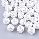 Perles d'imitation en plastique ABS écologiques OACR-T012-10A-1
