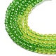 Brins de perles de verre de couleur dégradé transparent GLAA-H021-01A-40-3