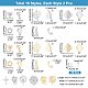 PandaHall Elite 32Pcs 16 Style Alloy Stud Earring Findings FIND-PH0008-35-4