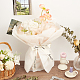 しわのあるウェーブのガーゼ糸の花の花束ラッピング包装  バレンタインデーの贈り物の装飾に適しています  桃パフ  28x0.15cm DIY-WH0039-430B-5