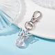 Décorations de pendentifs en perles de verre ange HJEW-JM01319-02-3