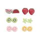 Fruit Theme Resin Cabochons CRES-X0010-10-1