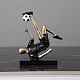 Décorations d'affichage de figurines de garçon de football en résine PW-WG47719-01-1