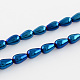 Teardrop Electroplate Glass Beads Strands EGLA-S085-03-1