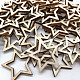 Unfinished Wood Star Shape Discs Slices WOCR-PW0001-026C-2