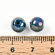 Perles de verre nacrées électrolytiques&nbsp;EGLA-T021-14B-03-3