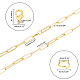 Soldered Brass Paperclip Chains CHC-CA0001-03G-2