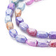 Opaque Baking Painted Crackle Glass Beads Strands X-EGLA-S174-21I-3