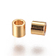 304ステンレス鋼スペーサービーズ  コラム  ゴールドカラー  2x2mm  穴：1mm STAS-F227-41-G-2