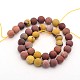 Frosted Round Synthetic Mookaite Beads Strands G-E302-101-10mm-2