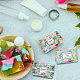 Pandahall elite 90 pièces 9 couleurs étiquette en papier savon fait main DIY-PH0002-92-4