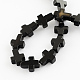 Dyed Natural Black Agate Stone Bead Strands X-G-R185-03-2