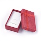 厚紙のジュエリーボックス  リボンちょう結びで  長方形  ミックスカラー  8.1x5.1x2.8cm CBOX-WH0002-3