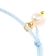 Bracelet ajustable en cordon tressé en polyester BJEW-JB05541-04-3