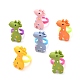 Verstellbare Ringe aus Giraffenharz für Kinder RJEW-JR00391-1