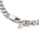 Hommes 304 en acier inoxydable chaînes cubaines bracelets et colliers ensembles de bijoux SJEW-JS01159-4