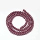 Faceted Rondelle Glass Beads Strands X-GLAA-I033-4mm-25-2