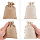 Benecreat黄麻布包装ポーチ巾着袋  ミックスカラー  12x9cm  12個/カラー  24個/セット ABAG-BC0001-06-5