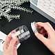 Benecreat 12 Packung 2 Unzen / 60 ml Säule Kunststoff durchsichtige Vorratsbehälter Gläser Organizer mit Aluminium-Schraubdeckel CON-BC0004-87-3