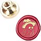 CRASPIRE Wax Seal Stamp Head Ghost Removable Sealing Brass Stamp Head for Creative Gift Envelopes Invitations Cards Decoration AJEW-WH0099-471-1