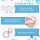 Unicraftale 5Pcs 5 Styles 304 Stainless Steel Spring Gate Rings STAS-UN0040-95-5