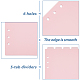 Hojas divisorias de índice para cuaderno en disco de plástico esmerilado A5 KY-WH0046-90B-3